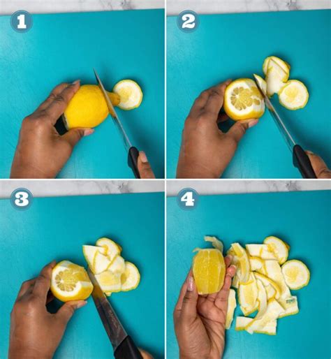 4 Ways to Peel a Lemon .